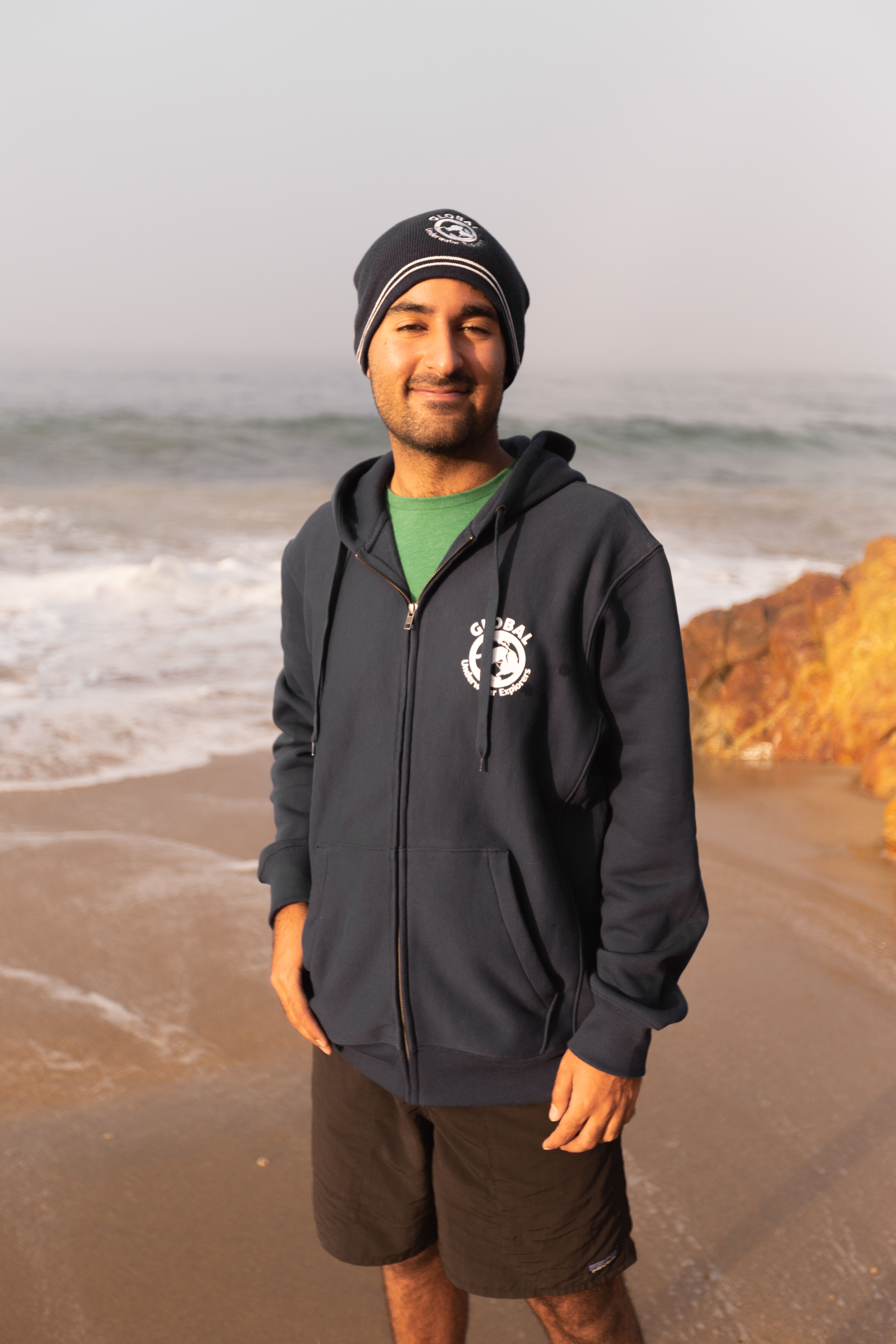 Navy Stripe Beanie