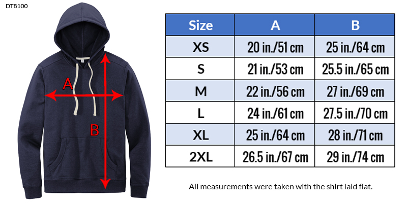 RECYCLED NAVY GUE PULLOVER HOODIE