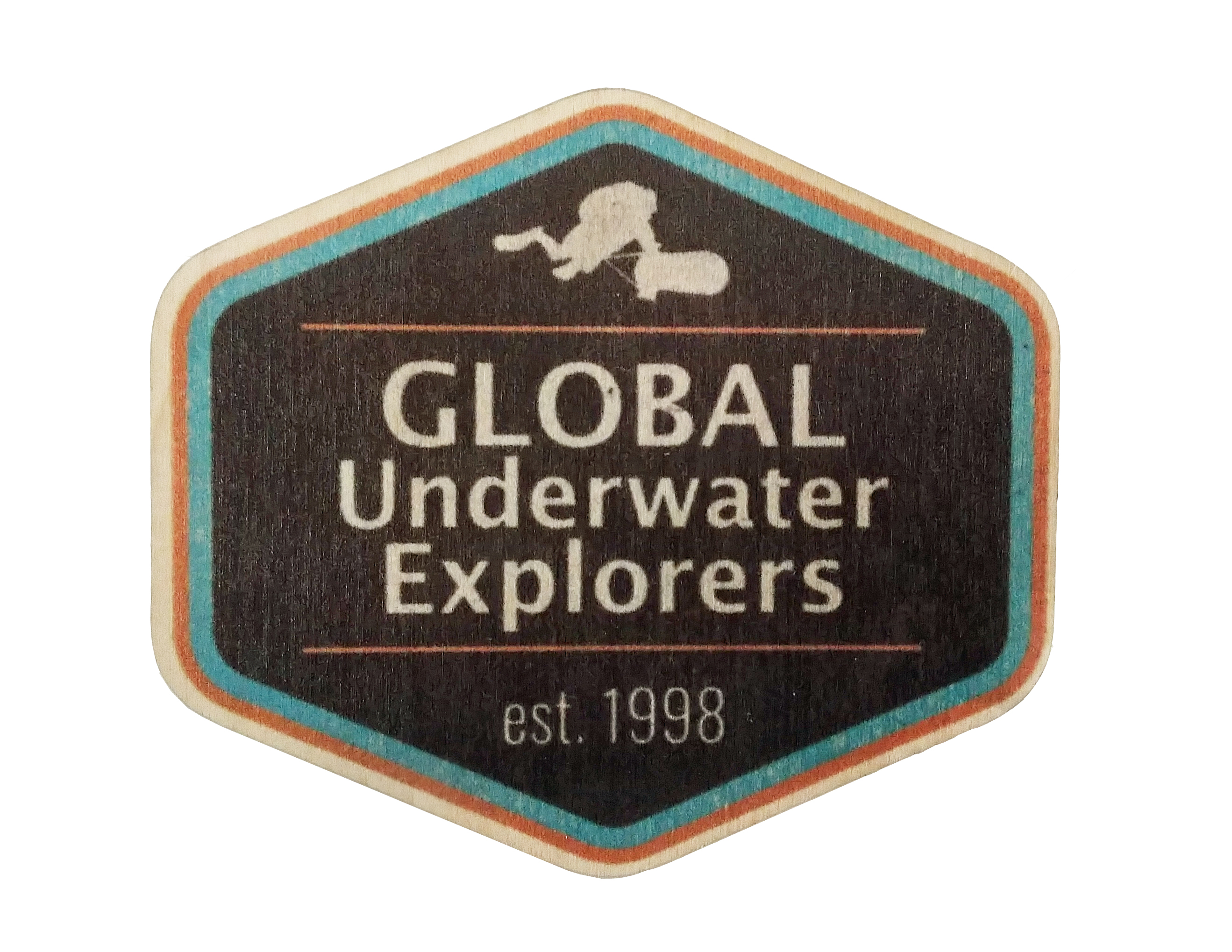 GUE Hexagonal Wood Sticker GUE Hexagonal Wood Sticker