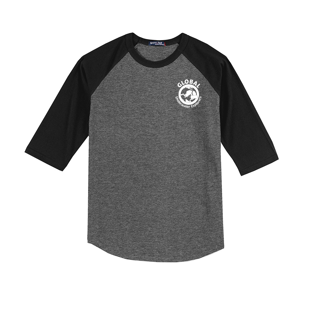 GUE GREY/BLACK REGLAN SHIRT GUE GREY/BLACK REGLAN SHIRT
