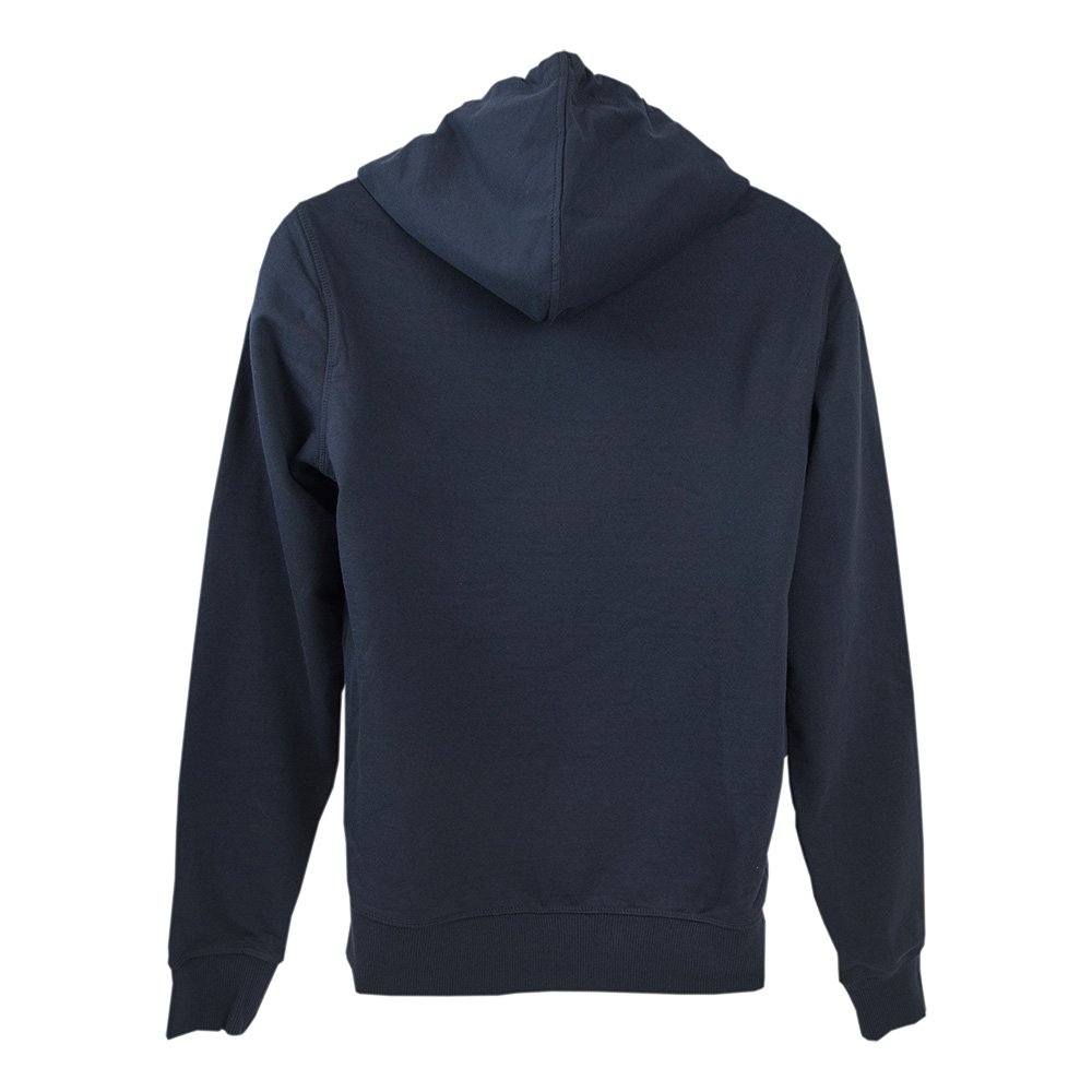 RECYCLED NAVY GUE PULLOVER HOODIE