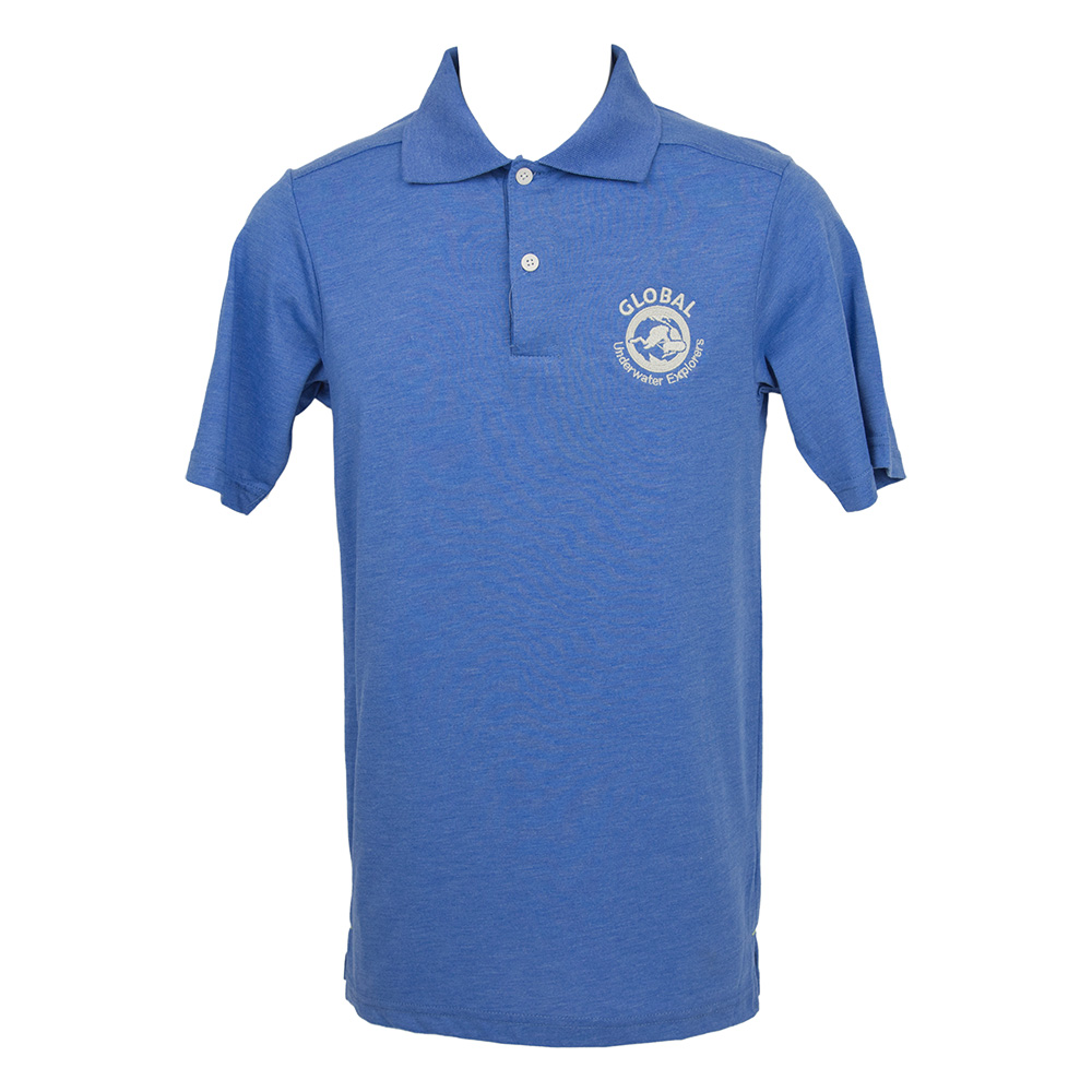 MEN'S RECYCLED BLUE POLO