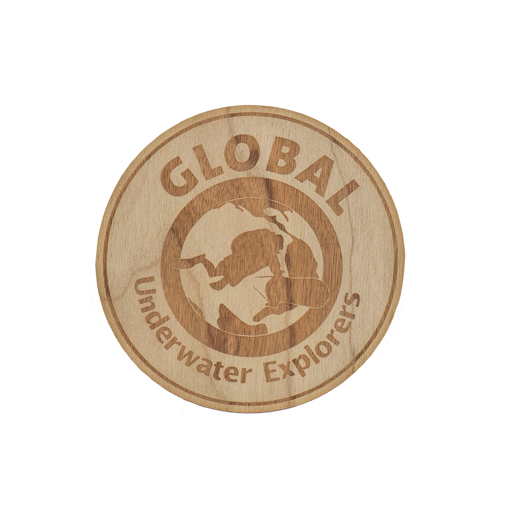 GUE Logo Wood Sticker GUE Logo Wood Sticker