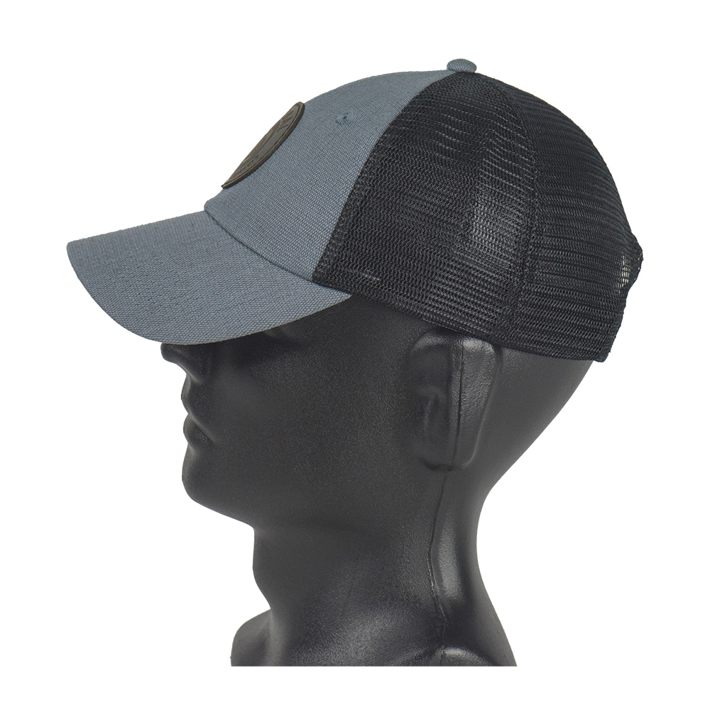 Grey/Black Hemp/Recycled Trucker Hat Grey/Black Hemp/Recycled Trucker Hat