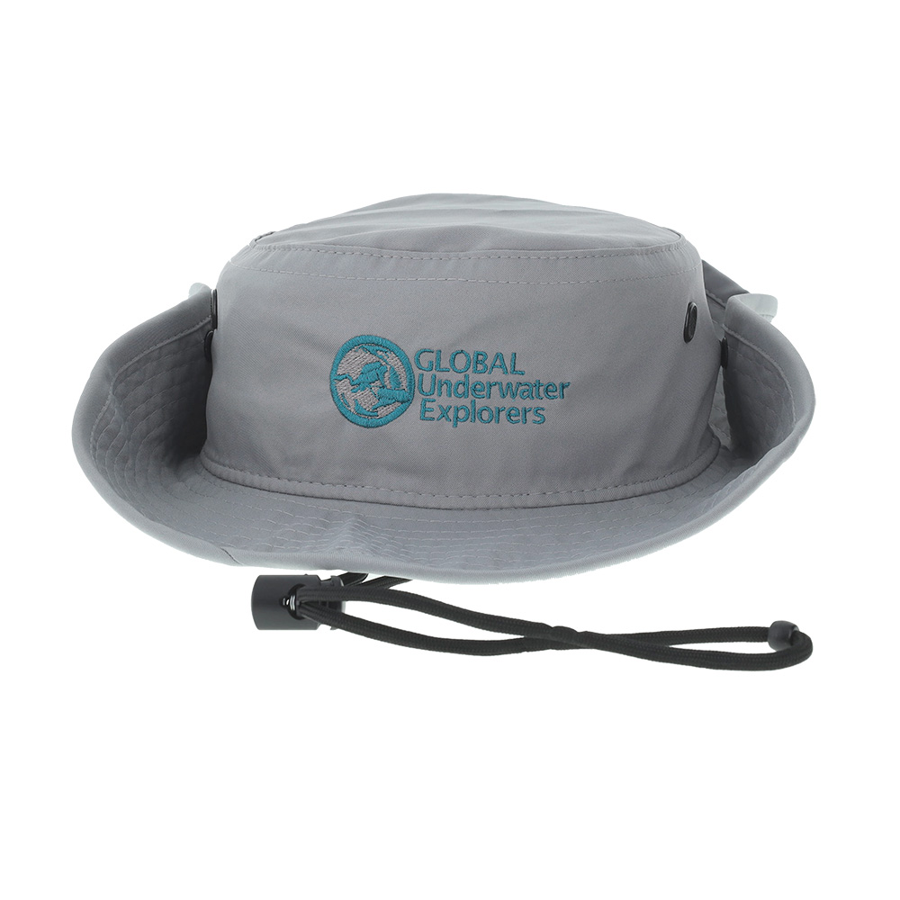 GREY BOONIE HAT W/TEAL LOGO GREY BOONIE HAT W/TEAL LOGO