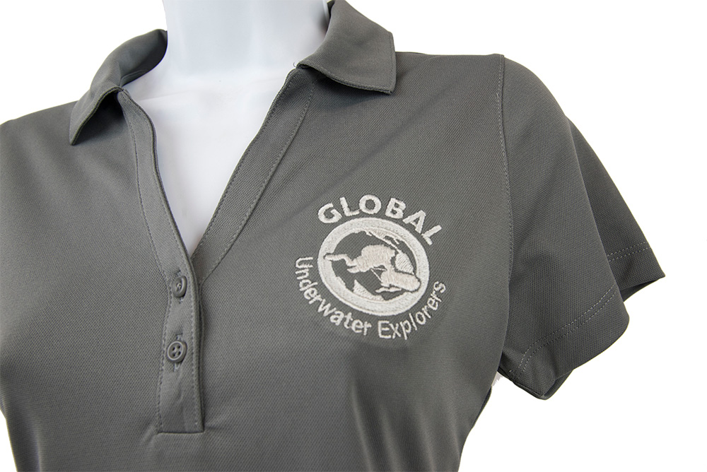 WOMEN'S RECYCLED GREY POLO